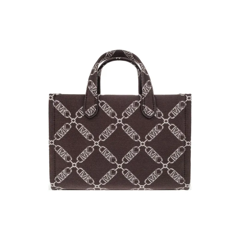 MICHAEL KORS Gigi Fabric Tote Bag, Shopping Bag, Shoulder Bag, Crossbody Bag, Handbag Trumpets Women's Brown-2