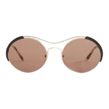 PRADA Metal Aviator Sunglasses Unisex Gold