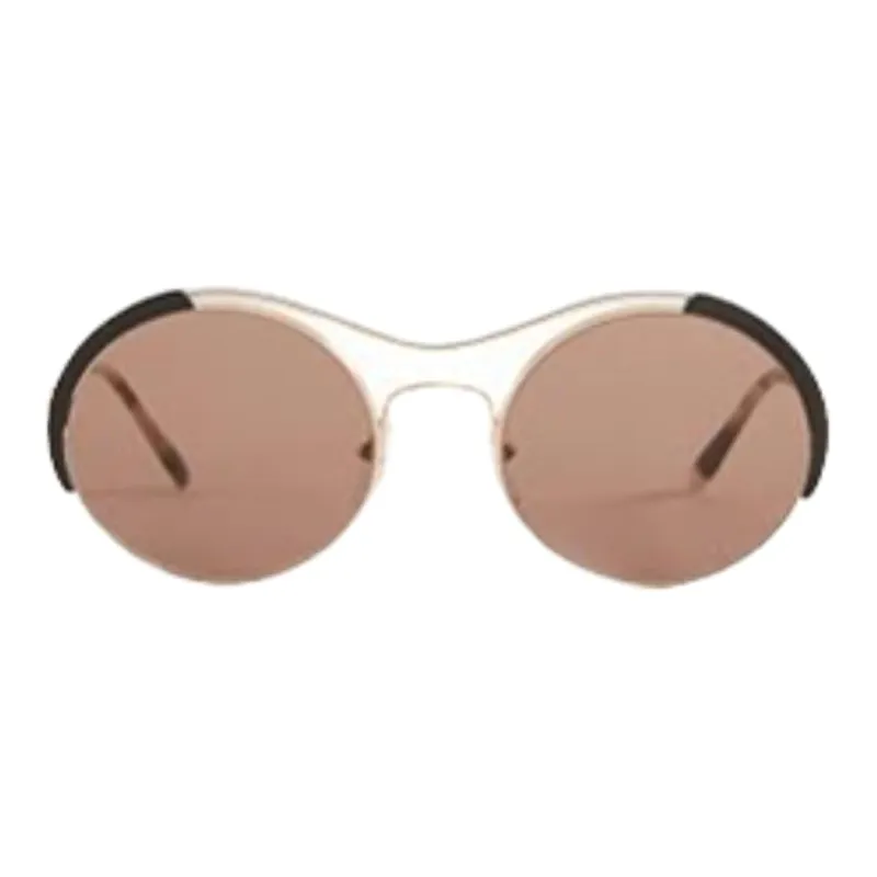PRADA Metal Aviator Sunglasses Unisex Gold-0