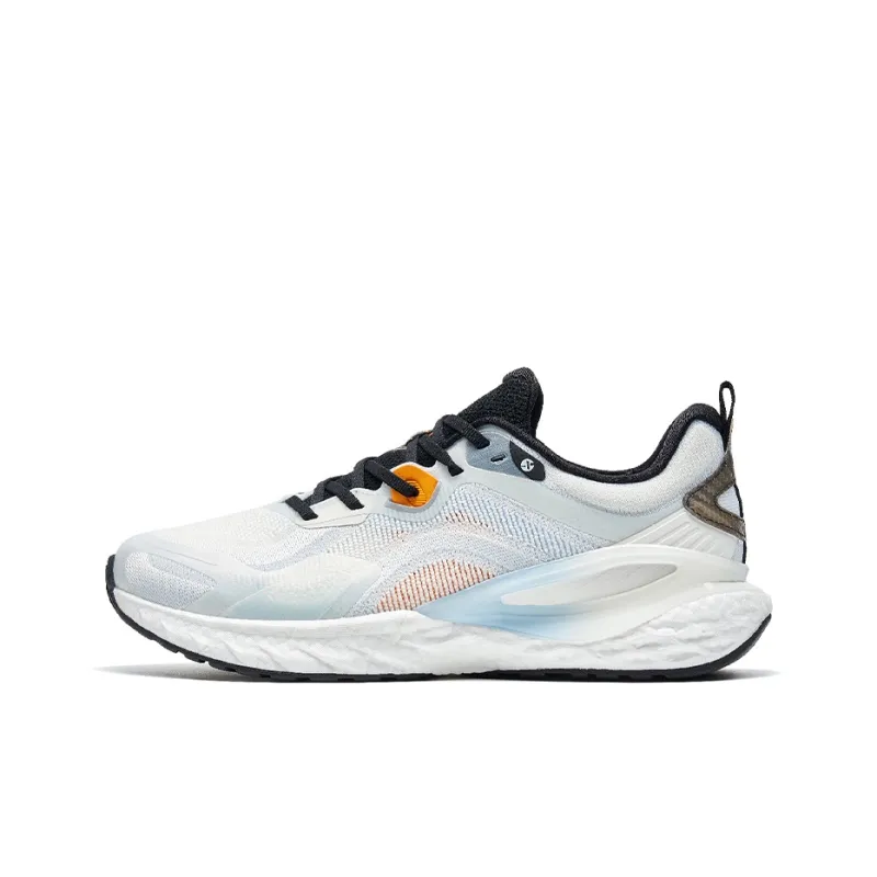 XTEP Anti Slip And Wear Resistant Breathable Low Top Running Shoes Men's White Blue-0