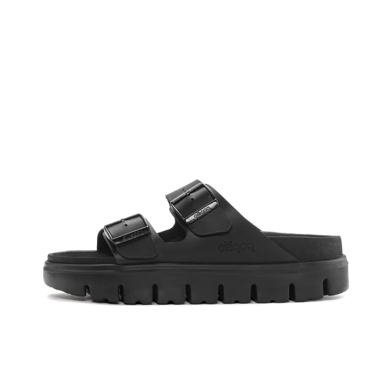 Birkenstock Arizona Chunky Leather Black Narrow Fit Women's-0