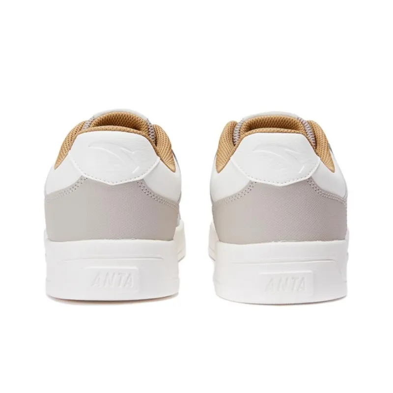 Anta Life Collection Warm Slip Resistant Low Top Skateboard Shoes Men's Light Brown-3