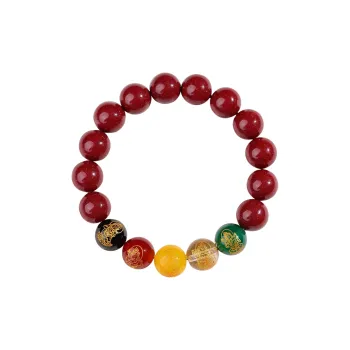 Drunk On The City Reconstructed Cinnabar Jade Bracelets Unisex