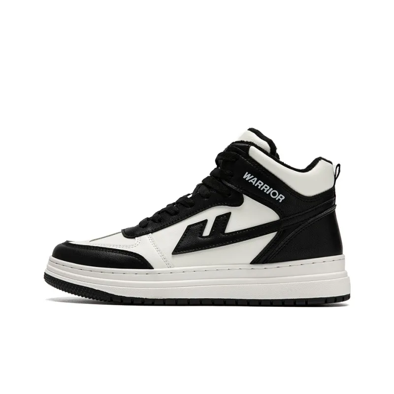Warrior Thermal Cushioning, Abrasion Resistant, Lightweight High Top Skateboard Shoes Unisex Black-0