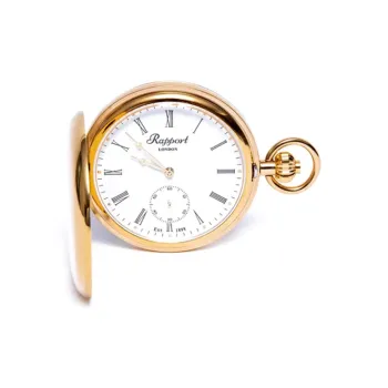 RAPPORT Mechanical Movement Manual Mechanical Movement Gold Plated Pocket Watch 50mm Unisex White