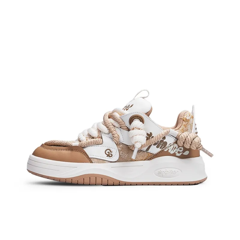 Isolated Manufacturing Coverage Wear-Resistant Slip-Resistant Low-Top Skateboard Shoes Unisex-9