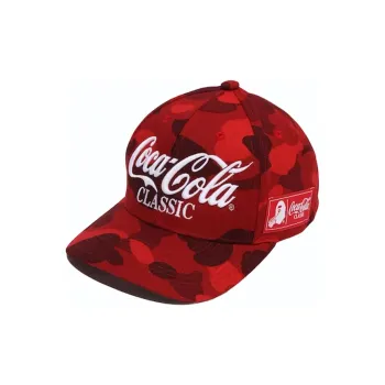 A BATHING APE X Coca Cola Color Camo Snap Back Cap
