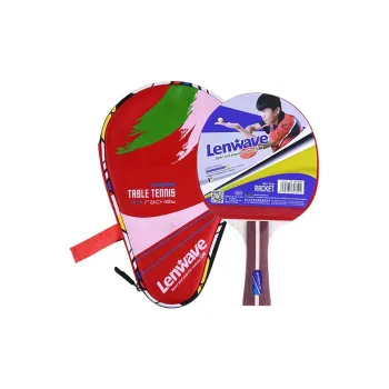 LENWAVE Ping Pong Paddles Unisex All Wood Carbon Fiber Red