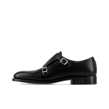 LOUIS VUITTON Monceau Loafers Men's Black