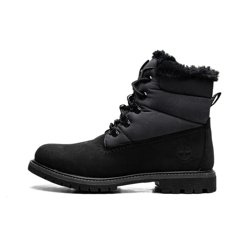 Timberland Women's 6-Inch Puffer Boot 'Black Grey'-0