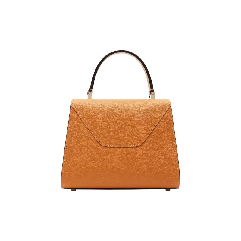 Valextra Iside Millepunte Calfskin Shoulder Bag, Crossbody Bag, Handbag Mini Women's Havana Brown-1