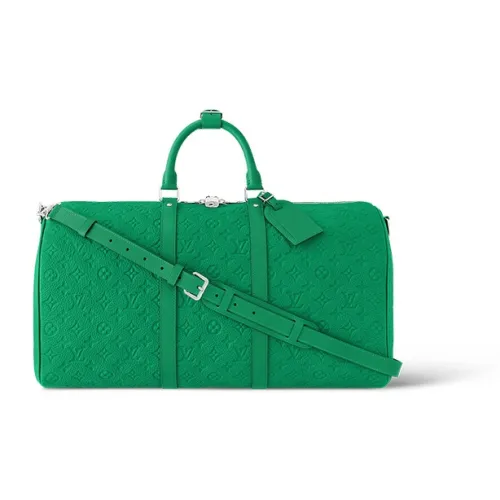 LOUIS VUITTON Keepall Bandouliere 50 Taurillon Colormania Green