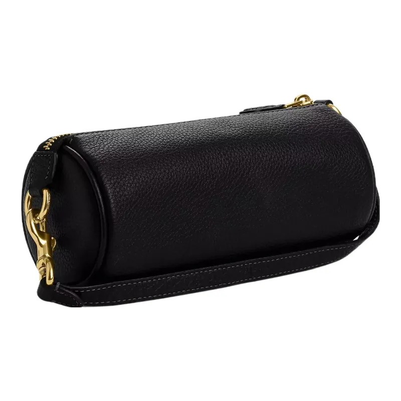 COACH Nolita Refined Pebbled Leather Handbag, Shoulder Bag Women's Black-1