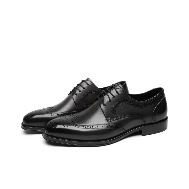 CROWN Dress Shoes Men's One Yard Larger-3