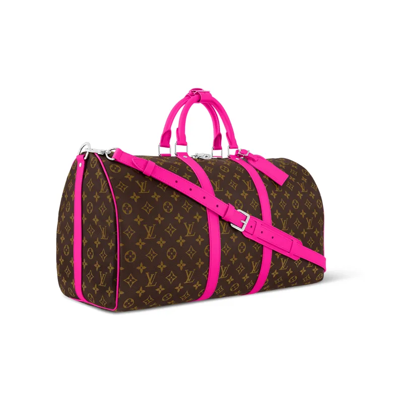 LOUIS VUITTON Keepall Bandouliere 50 Colormania Fuchsia-1