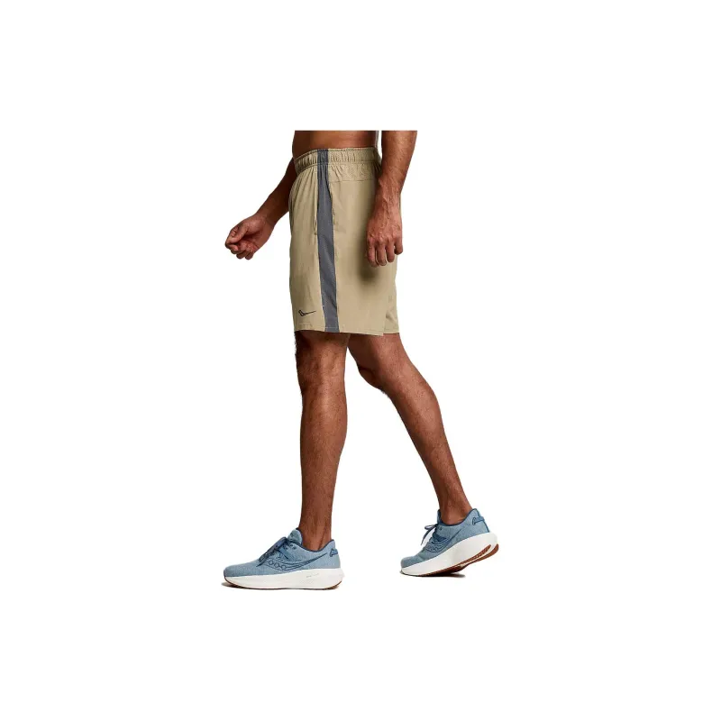 Saucony Outpace Casual Shorts Men Khaki-2