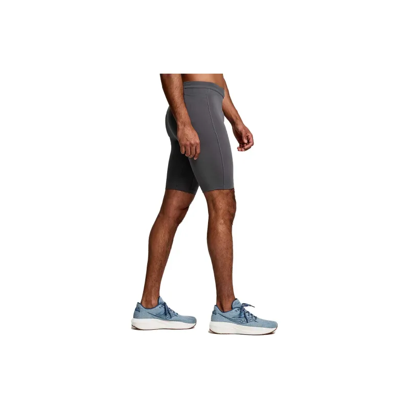 Saucony Fortify Lined Casual Shorts Men Gray-3