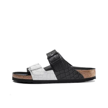 Birkenstock Arizona Slide Slippers Unisex Black Narrow Fit