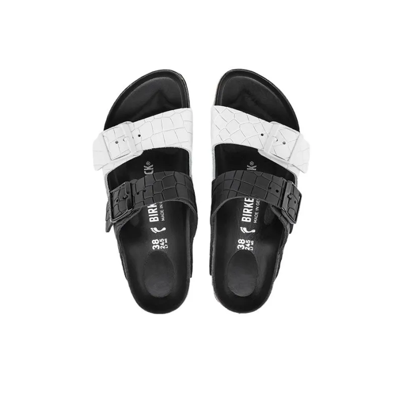 Birkenstock Arizona Slide Slippers Unisex Black Narrow Fit-4