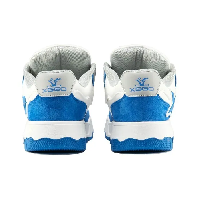 XIANGGUAN XGGO Lightning No.1 Wear Resistant Slip Resistant Low Top Skateboard Shoes Unisex White Blue-5