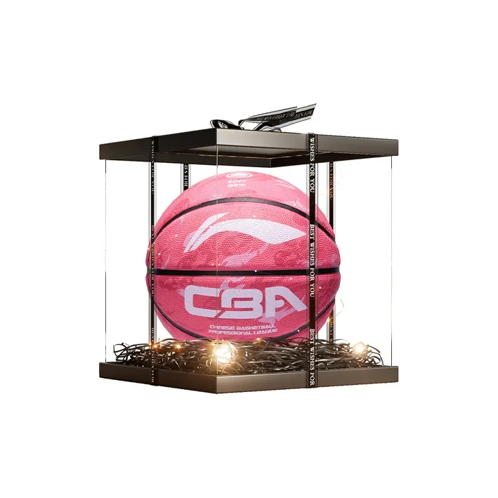 LiNing Rubber Basketball Pink Size 7 5 Size Training Women's-10