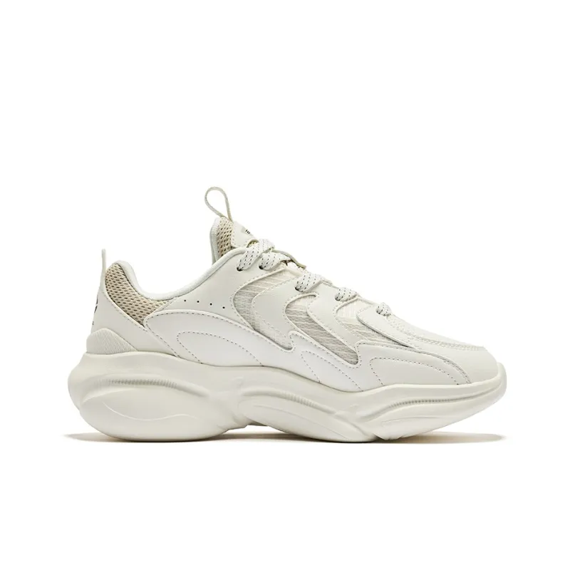 Erke Chasing The Light Low Top Casual Shoes Women's White Gray-1