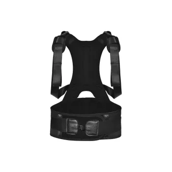 BOODUN Back Support Braces Running Sports Breathable Protective One Size Black Webbing Unisex