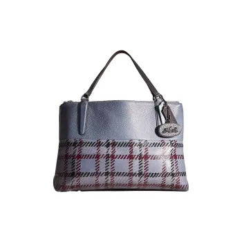 COACH Borough Litchi Grain Leather Tote Bag Shopping Bag Handbags Large Size Women's Washable Youth Fabric