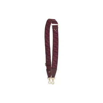 FENDI Polyester With Calfskin Shoulder Strap Bag Straps Women's Burgundy