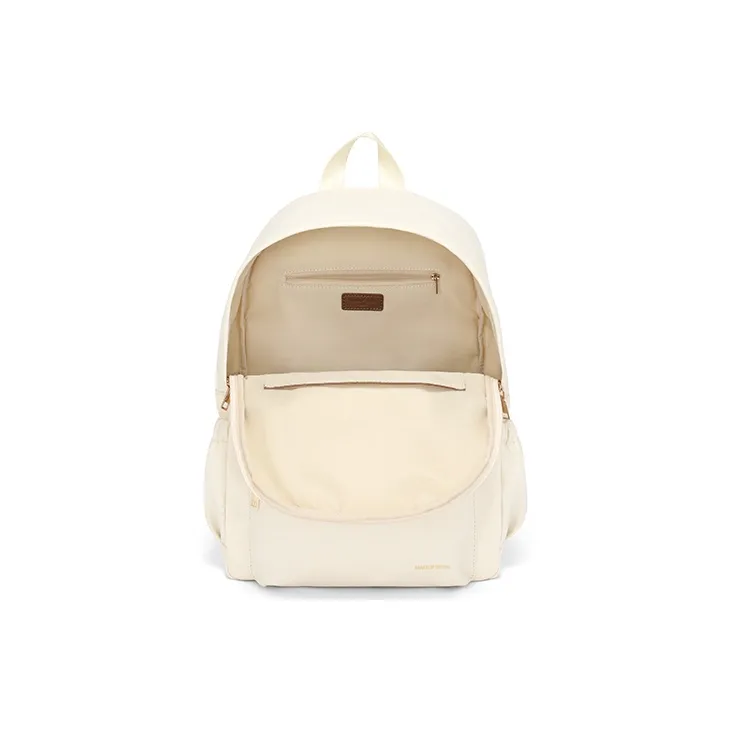 MAKEUP KITTEN Polyester Handbag Backpack Backpack Regular Unisex Ecru-8