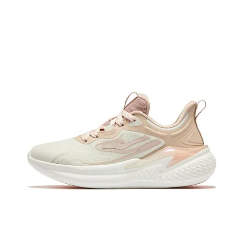 Erke Running Shoes Women's Low-Top Ivory/Translucent Candy Color