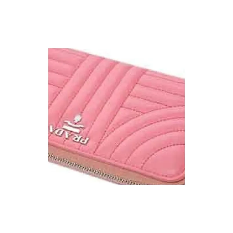 PRADA Genuine Leather Wallet Regular Women's Pink-1