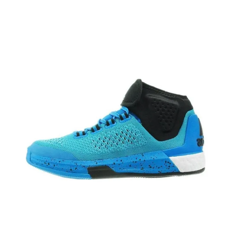 Adidas Crazylight Boost Cushioning Abrasion Resistant Breathable Mid Top Casual Running Shoes Men's Blue-0