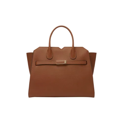 Valextra Millepunte Calfskin Shoulder Bag, Crossbody Bag, Handbag Medium Size Women's Chocolate Brown