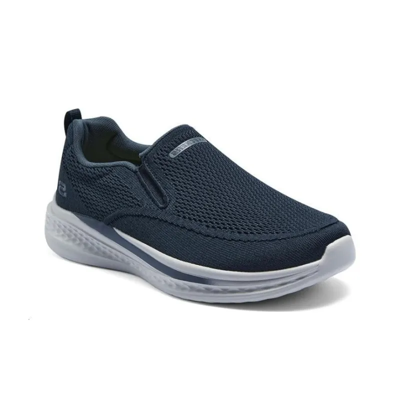 Skechers Non slip Breathable And Wear resistant Low Top Casual Shoes Men's Sea Blue-3