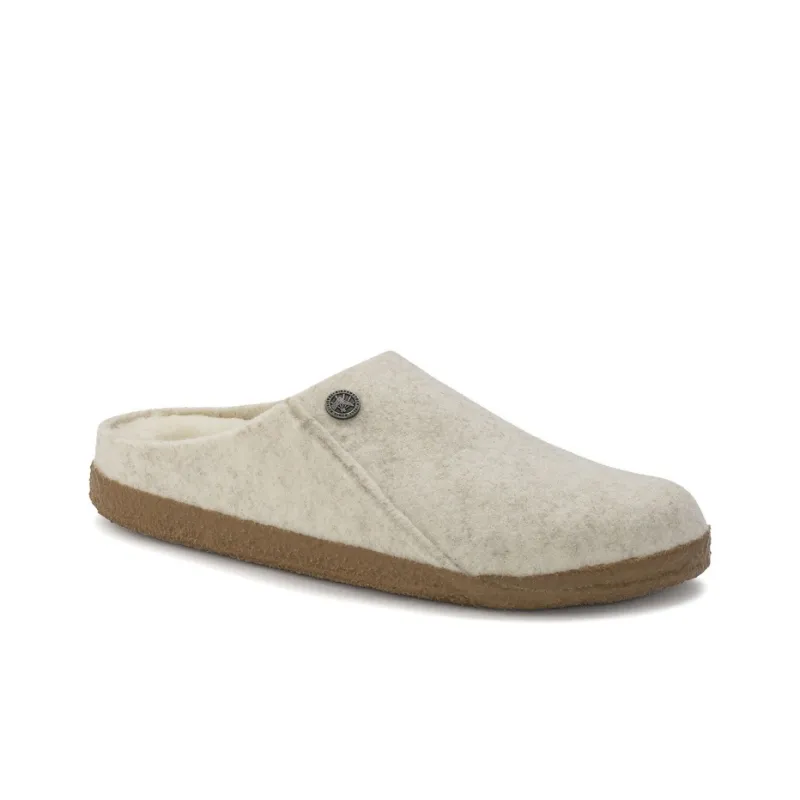 Birkenstock Zermatt Shearling Clog Wool Felt Ecru-1