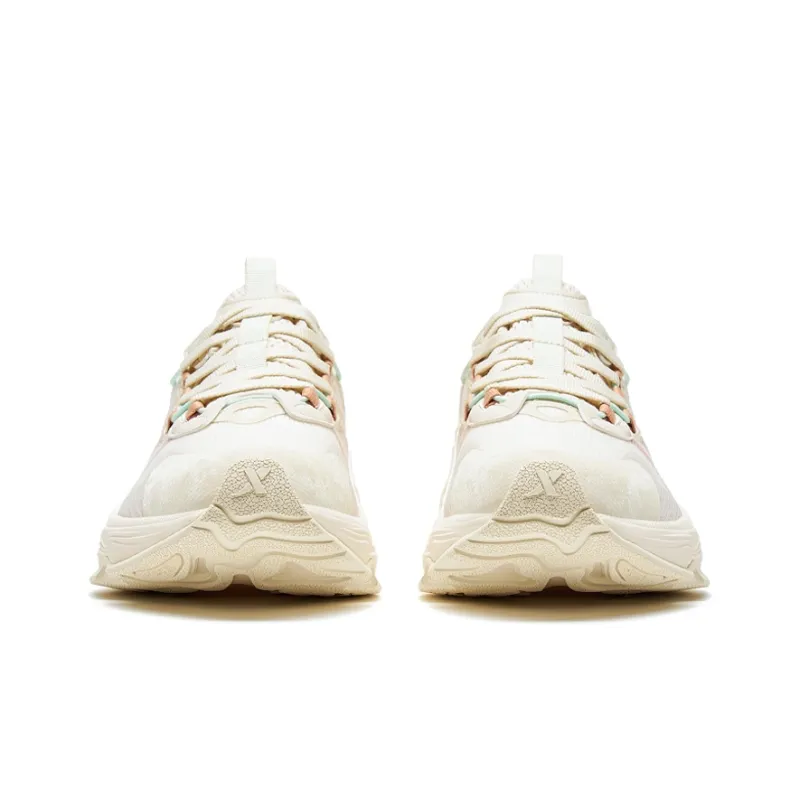 XTEP Junling 2.0 Anti-Slip And Wear-Resistant Breathable Low-Top Running Shoes Women's Beige Pink-5