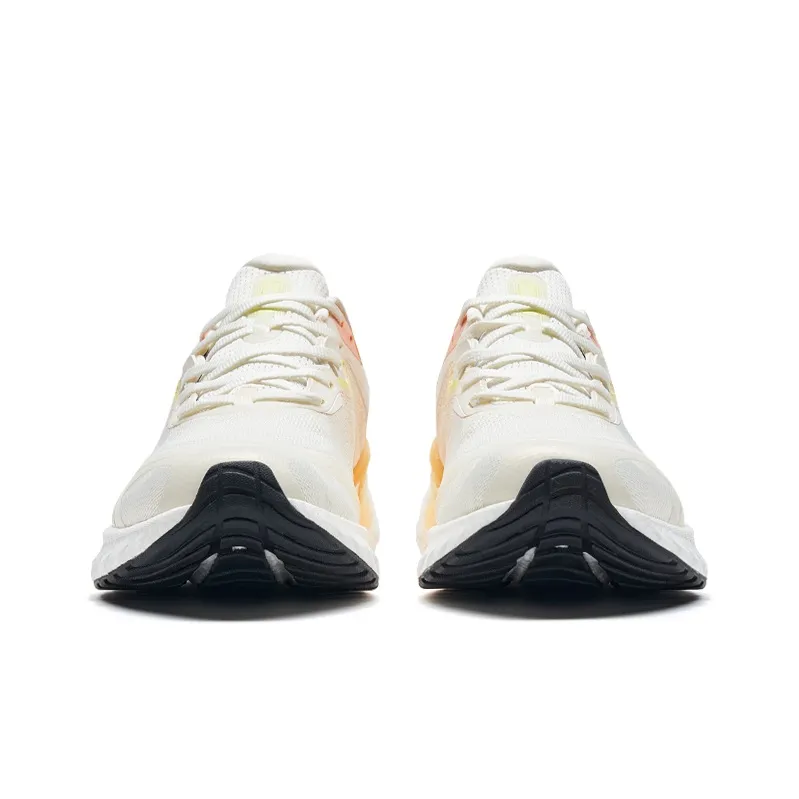 XTEP Cushioning Anti Slip And Wear Resistant Low Top Running Shoes Men's White Orange-5