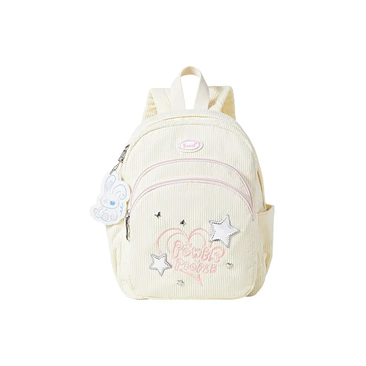 Sound For Life Fabric Backpack Small Size Women's Ecru-0