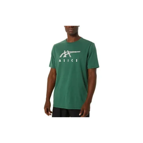 Asics HOLIDAY LIGHTS T-Shirts Men Green