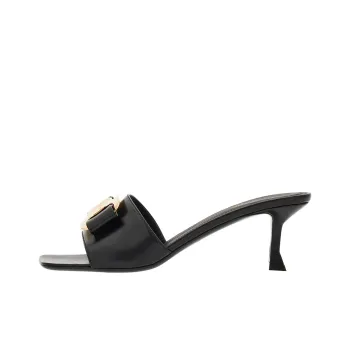 FERRAGAMO 55mm Bow-detailing Leather Mules