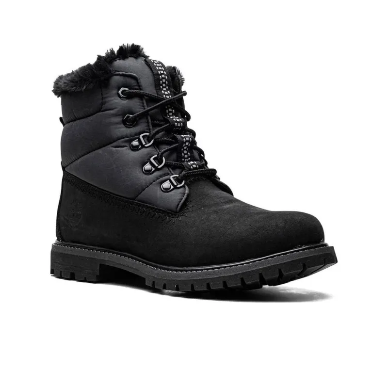 Timberland Women's 6-Inch Puffer Boot 'Black Grey'-1