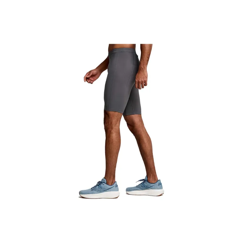 Saucony Fortify Lined Casual Shorts Men Gray-2