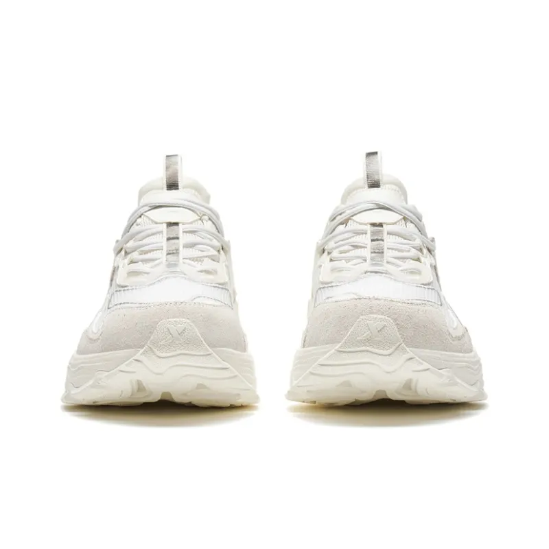 XTEP Junling 2.0 Slip Resistant, Abrasion Resistant, Breathable Low Top Running Shoes Men's White-4