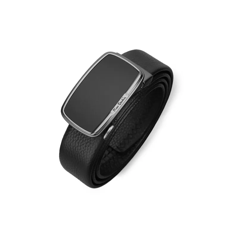 PIERRE CARDIN Business Casual Automatic Buckle High End Cow Leather Belts Men's Width 3.5cm-3