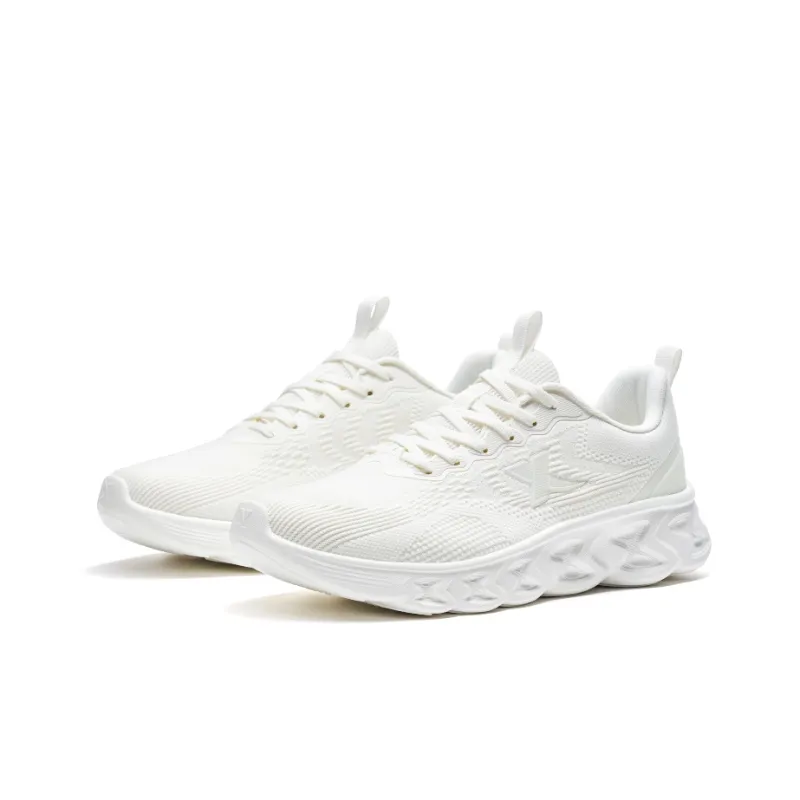 XTEP Anti-Slip And Wear-Resistant Breathable Low-Top Running Shoes Men's Sail White-4