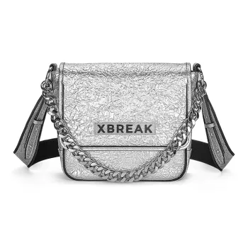 Xbreak GPU Crossbody Shoulder Bag Tubas Unisex White Silver