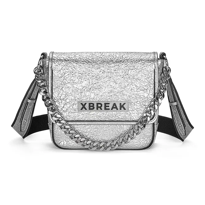 Xbreak GPU Crossbody Shoulder Bag Tubas Unisex White Silver-0