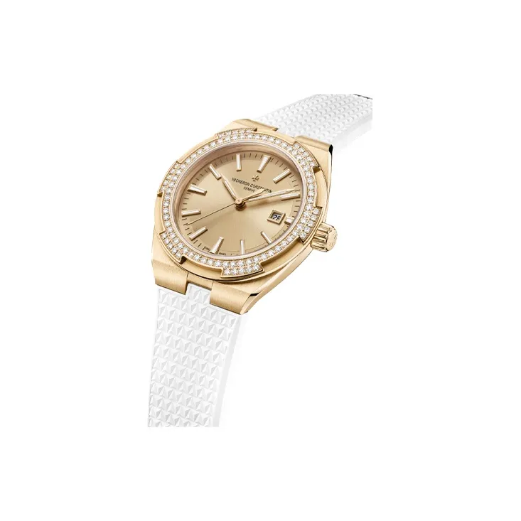 VACHERON CONSTANTIN Overseas Collection Automatic Mechanical Movement Women's Watch Watch 35mm Gold Dial-4
