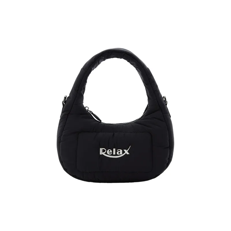 Art Traces Fabric Shoulder Bag Crossbody One Shoulder Handbag Regular Unisex Black/Metallic Silver-0